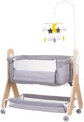 Chipolino Patut Co-Sleeper Chipolino Heart 2 Heart glacier (KOSH2H02302GL) - bebebliss