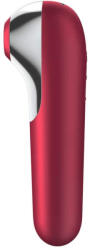 Satisfyer Dual Love - Piros léghullámos csiklóizgató