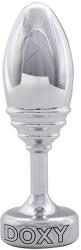 Doxy - Butt Plug Ribbed silver