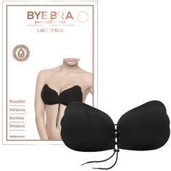 Bye Bra - Lace-It Bra Cup láthatatlan push-up melltartó B kosaras fekete