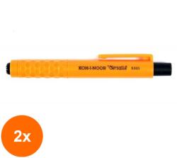 KOH-I-NOOR Set 2 x Creion Mecanic din Plastic, 5.6 mm, Galben, Koh-I-Noor Versatil (HOK-2xKH-K5301-G)