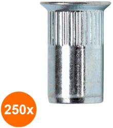 Bralo Set 250 x Piulite-nit Ingropate Cap Tesit, Otel - M 8 x 19 (COR-250XBR.371218011S)