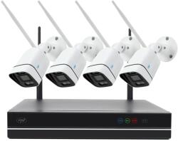 PNI Kit supraveghere video PNI House WiFi660 NVR 8 canale si 4 camere wireless de exterior 3MP, P2P, IP6 (PNI-WF660)