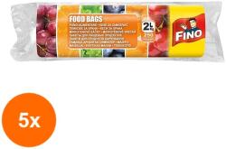 Fino Set 5 x 250 Pungi Alimentare Fino, 2 l, 28 x 24 cm (ROC-5XSAFINO00022)