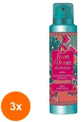 Tesori d'Oriente Set 3 x Deodorant Spray Tesori D'Oriente Ayurveda, 150 ml