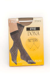 Evona - Olivie rombusz mintás térdfix, 20 DEN m: 36-41, 1 pár suntan (8590182512733)