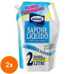 MilMil Set 2 x Sapun Lichid Rezerva Mil Mil, 2 l