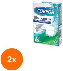 Corega Set 2 x 30 Tablete de Curatare pentru Proteza Dentara Corega Bio Formula