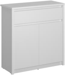 TEMPO KONDELA Komód 2D1S, fehér, ERODIN