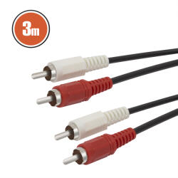 Carguard Cablu RCAfisa 2 x RCA-fisa 2 x RCA3, 0 m (GB-20127)