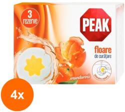Peak WC Set 4 x 3 Rezerve Peak WC Floare de Curatare, Mandarina, 45 g (ROC-4xMAG1018530TS)
