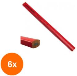 KOH-I-NOOR Set 6 x Creion Grafit Tamplar 17.5 cm (HOK-6xKH-K1536)