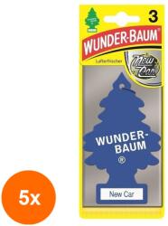 Wunder-Baum Set 5 x 3 Odorizante Auto New Car, Wunder-Baum (DEM-5xMDR-8005)