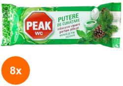 Peak WC Set 8 x Rezerva Wc Peak Putere de Actiune Menta & Pin, 40 g (ROC-8XMAG1009183TS)