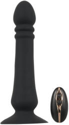 Black Velvets - vibrator anal cu acumulator, cu funcție de împingere (negru) (05999800000) Vibrator