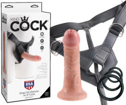King Cock - dildo cu curea - 15cm - culoare natur (05316180000)