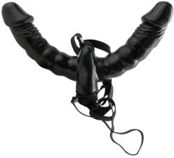 Pipedream Vibrator dublu cu curea (negru) - Fetish (05308240000)