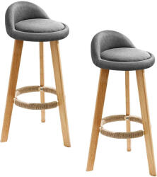 Quasar & Co Quasar & Co. ® Bárszékkészlet - 2 db - Szürke - 73 cm (43041177)