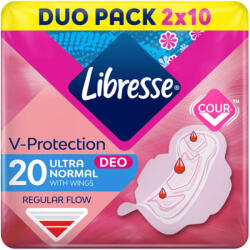 Libresse Ultra+ Deo szárnyas egészségügyi betét enyhén illatosított (2x10 db)
