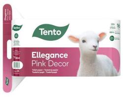 Tento Toalettpapír, 3 rétegű, 16 tekercses, TENTO "Ellegance Pink Decor", fehér (229386) - nyomtassingyen