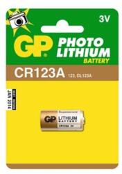 GP Batteries GP CR123 lithium fotó elem 1db/bliszter (B1501) - nyomtassingyen