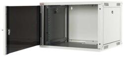 Lande LN-EUBOX07U5445-LG-1 EURObox 19" 7U 540x450 szürke fali rack szekrény (LN-EUBOX07U5445-LG-1)