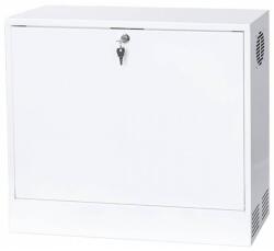 Stalflex CR19-3U-180-W 19" 3U 180mm mély fehér fém ajtós fali rack szekrény (CR19-3U-180-W) - nyomtassingyen