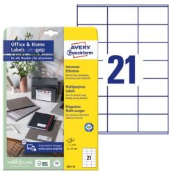 Avery Etikett AVERY 3481-10 70x41mm univerzális 240 címke/doboz 10 ív/doboz (3481-10) - nyomtassingyen
