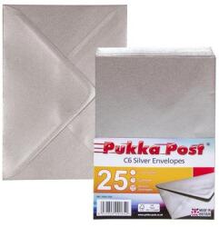 Pukka pad Boríték, C6, szilikonos, PUKKA PAD "Silver", ezüst (9065-ENV)