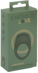 Emerald Love - вибриращ пенис ринг с акумулатор, водоустойчив - зелен