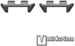  Okosóra fém csatlakozó adapter - 2db / 1pár - FEKETE - bármilyen 12mm-es teleszkópos szíjjal használható - HONOR Band 9