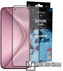 MyScreen DIAMOND GLASS EDGE előlap védő karcálló edzett üveg - FEKETE - 9H, 0.33 mm, A teljes felületén tapad, a teljes képernyőt védi - HUAWEI Pura 70 (ADY-LX9/AL00) (MD8504TG DEFG BLACK)