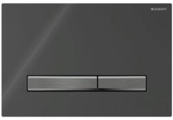 Geberit Sigma50 működtetőlap, 2 mennyiséges öblítéshez, feketekróm/fekete 115.671. DW. 2 (115.671.DW.2) - benedekszerelveny