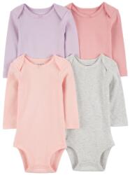 Carter´s CARTER'S Body hosszú ujjú Lila/Szürke/Rózsaszín kislány 4db 3m/méret 62