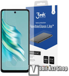 3mk Protection FLEXIBLE GLASS LITE előlap védő rugalmas edzett üveg - 1db, ultravékony, 0.16mm, 6H, 2.5D, A kijelző sík részét védi - Tecno Spark 20 (KJ5)