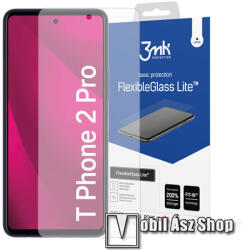 3mk Protection FLEXIBLE GLASS LITE előlap védő rugalmas edzett üveg - 1db, ultravékony, 0.16mm, 6H, 2.5D, A kijelző sík részét védi - TELEKOM T Phone 2 Pro 5G (REVVL 7 Pro)