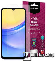 MyScreen CRYSTAL BacteriaFREE képernyővédő fólia - CRYSTAL - 1db, törlőkendővel, antibakteriális, A képernyő sík részét védi! - SAMSUNG Galaxy A15 5G (SM-A156) (M8059CCBF)