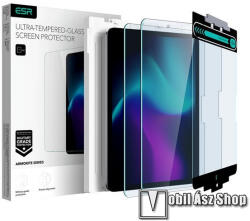 ESR ARMORITE előlap védő karcálló edzett üveg - ÁTLÁTSZÓ - 2db, 9H + felhelyezést segítő keret, A kijelző sík részét védi - APPLE iPad Pro 13 (2024) (A2926/A3007)