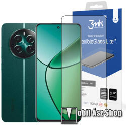 3mk Protection FLEXIBLE GLASS LITE előlap védő rugalmas edzett üveg - 1db, ultravékony, 0.16mm, 6H, 2.5D, A kijelző sík részét védi - Realme 12 Plus / 12 4G