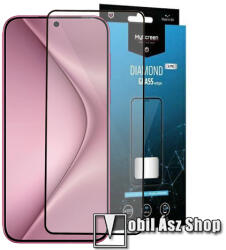 MyScreen DIAMOND GLASS LITE EDGE előlap védő karcálló edzett üveg - FEKETE - 9H, 0.33 mm, A teljes felületén tapad, a teljes kijelzőt védi - HUAWEI Pura 70 (ADY-LX9/AL00) (MD8504 DGLFG)