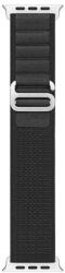 Apple Watch 1-6, SE, SE (2022) (42 / 44 mm) / Watch 7-9 (45 mm) / Watch Ultra (49 mm), textíl pótszíj, állítható, Dux Ducis GS, fekete