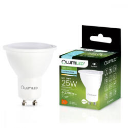 Lumileds GU10 LED izzó 3W = 25W 270lm 6500K hideg 120° LUMILED (LEDZARMI007)