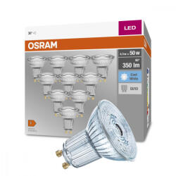 OSRAM 10PAK LED izzó GU10 4.3W = 50W 350lm 4000K Semleges 36° OSRAM (4058075036703)