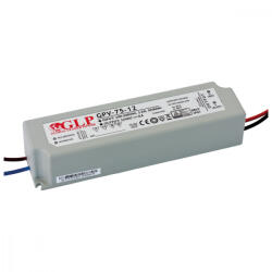 GLP Feszültség LED tápegység 12V 72W 6A GPV-75-12 GLP IP67 hermetikus (ZASSY0347)