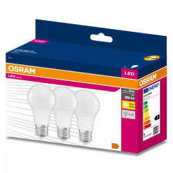 OSRAM 3db LED izzó E27 A60 8.5W = 60W 806lm 3000K 200° OSRAM (4058075629004)