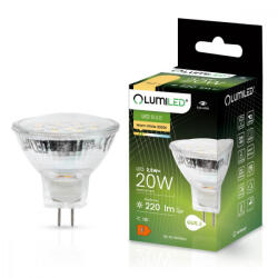 Lumileds LED izzó MR11 2.5W = 20W 220lm 3000K 120° 12V LUMILED (LEDZARMI020)