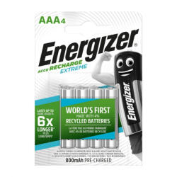 Energizer Akkumulátor ENERGIZER EXTREME AAA HR3 BL4 800mAh 4db (ENEBAT2635)