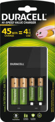 Duracell CEF14 + 2x AA + 2x AAA töltő DUR037199 elemekkel (DURBAT0811)