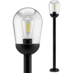 Lumileds Kültéri kerti lámpa E27 Fekete POST 100cm OVÁLIS LUMILED (LUMOGR0675)