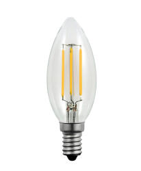 Polux LED izzó E14 B35 4W = 40W 400lm 3000K 360° GOLDLUX izzószál (Polux) (SANLD0204)